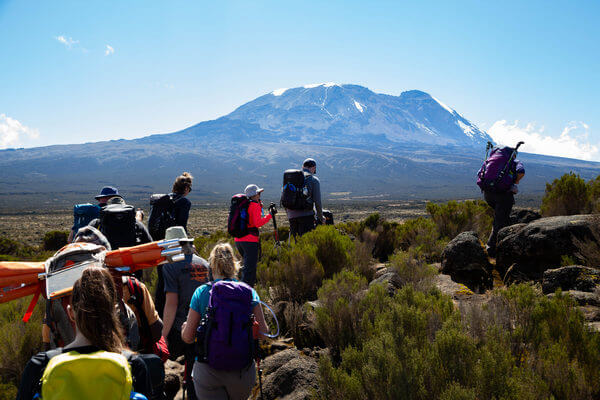 View of Kilimanjaro on the Kilimanjaro Northern Circuit