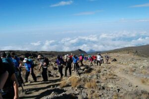 Approaching the Summit on Kilimanjaro