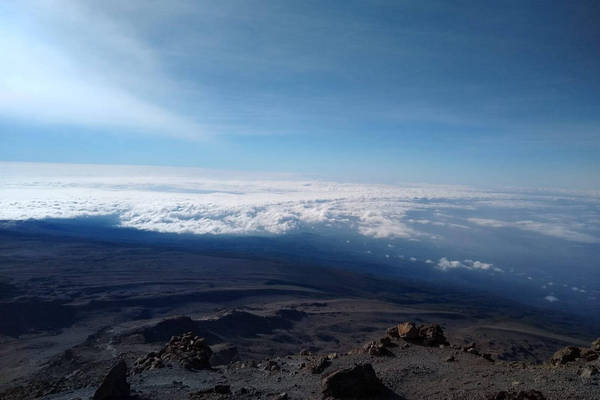 Land Meeting Clouds on Kilimanjaro