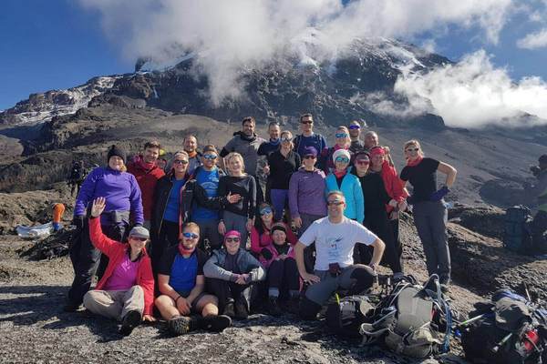 Group Picture from the Machame Route Kilimanjaro
