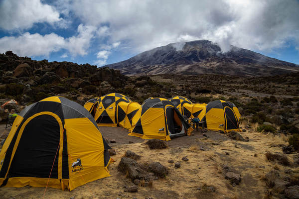 Camp along the Kilimanjaro Northern Circuit