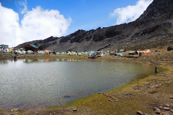 Waterfront camp on Kilimanjaro Rongai
